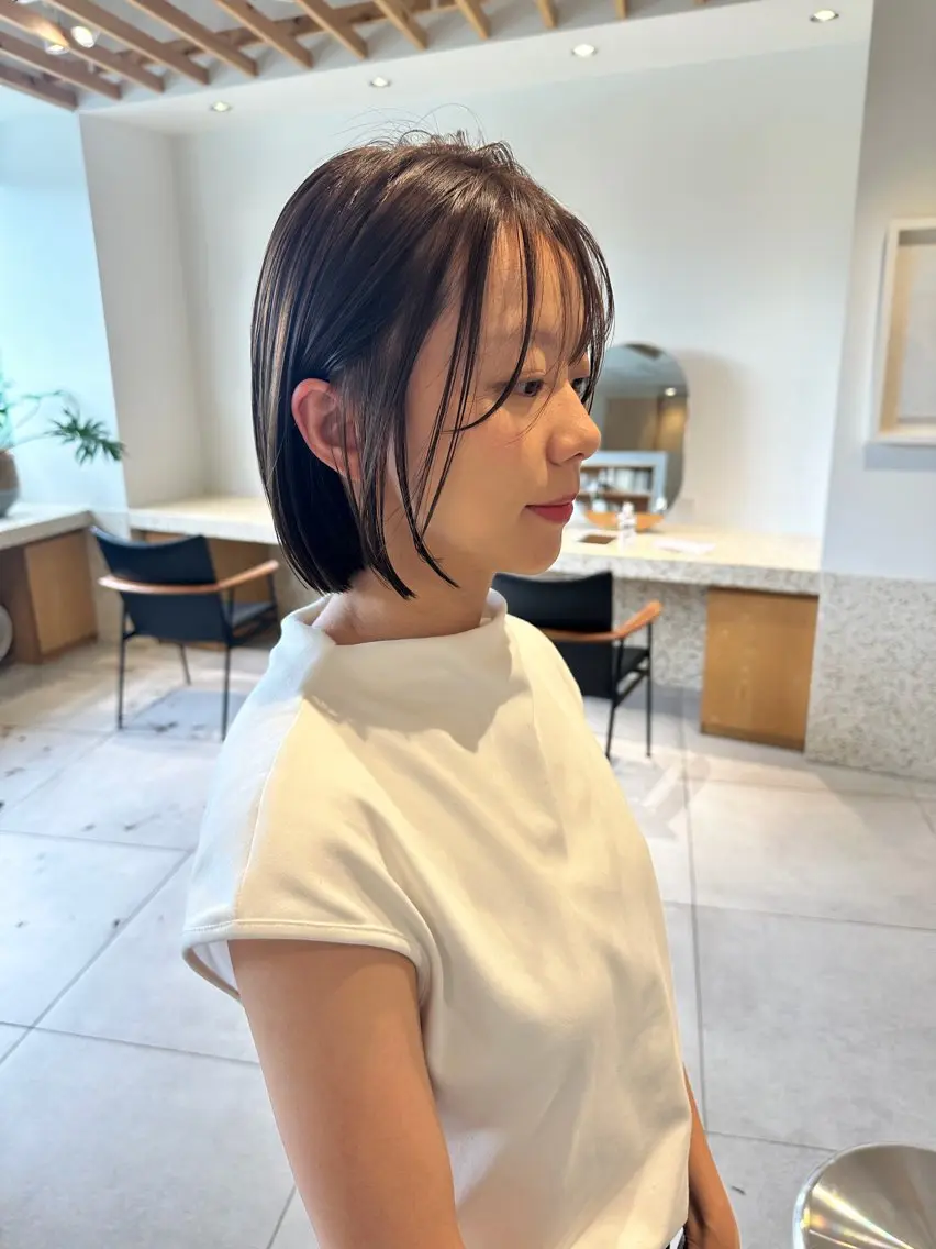 ショート カラー カット ヘアカラー 和田 あおいのヘアスタイル