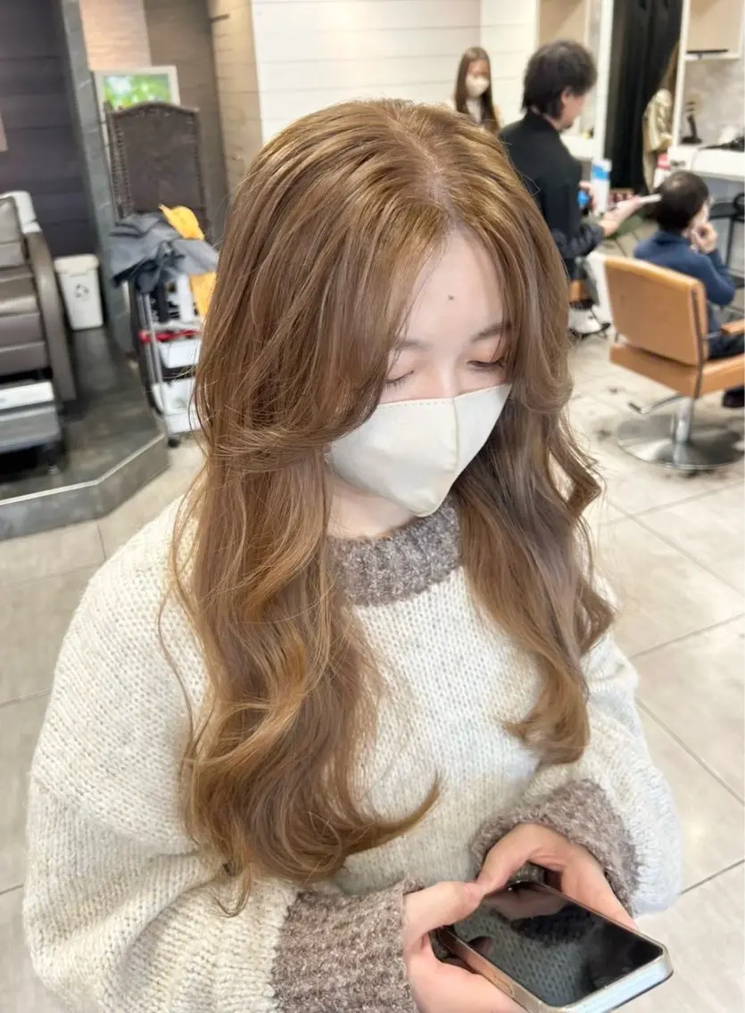 ロング カット ヘアカラー 🫧艶髪カラー🫧 森本くるみのヘアスタイル