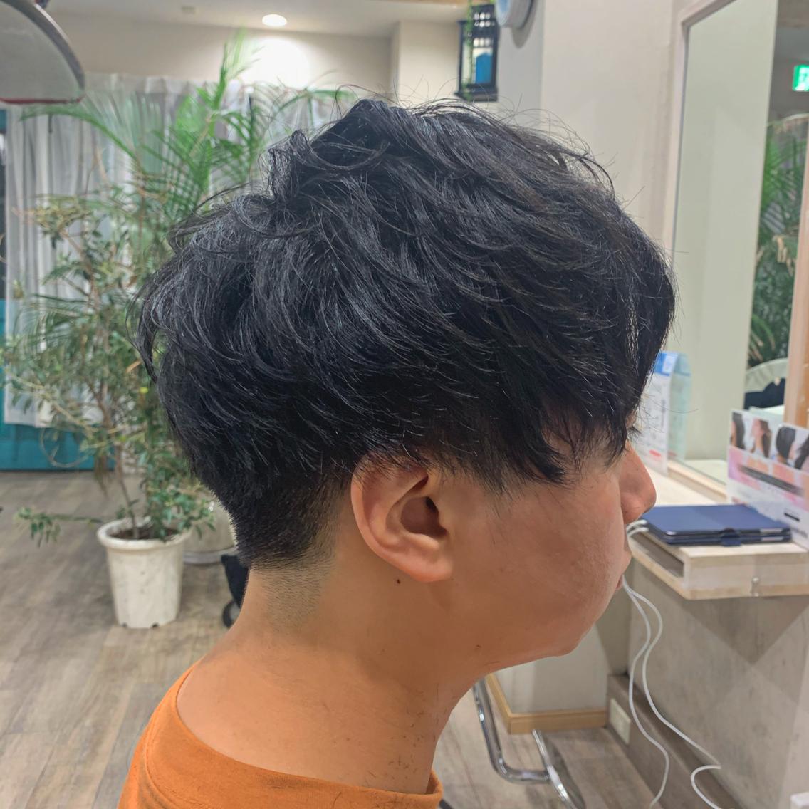 ショート メンズ マッシュ メンズパーマ カット パーマ 🐤 ゆい🐓のヘアスタイル