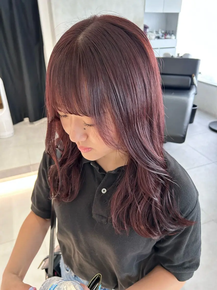 ミディアム カラー 🪞透け感&韓国ヘア 🪞honokaのヘアスタイル
