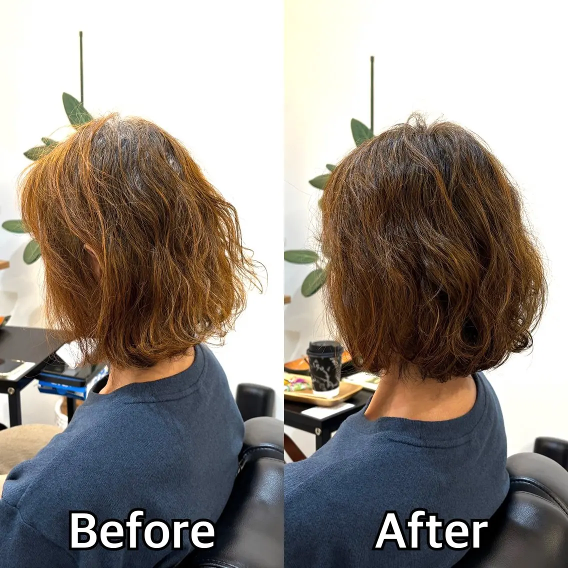 ミディアム 濱本 浩安のヘアスタイル