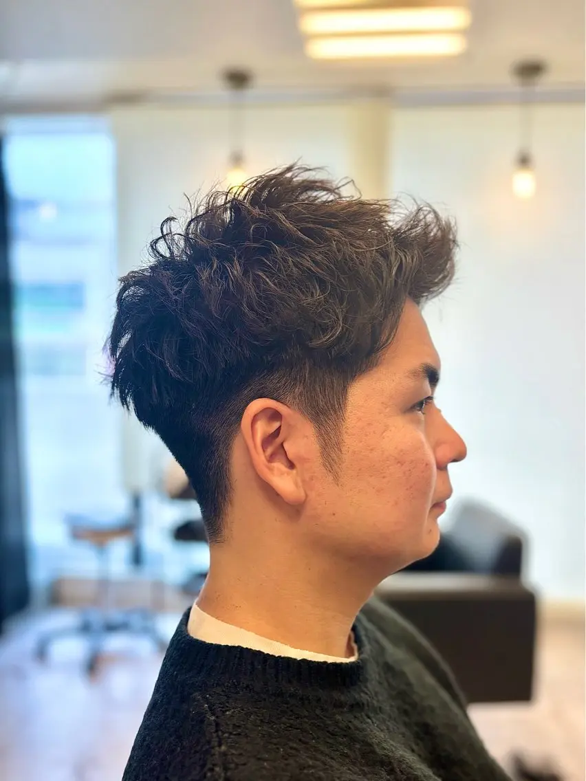 カラー パーマ メンズ メンズパーマ 田渕 涼/メンズヘア特化のヘアスタイル