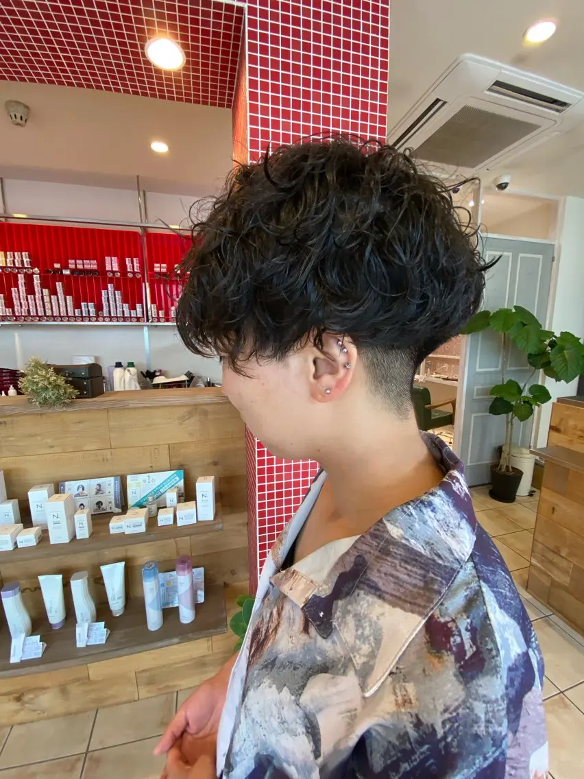 ショート パーマ 斎藤 彩香のヘアスタイル