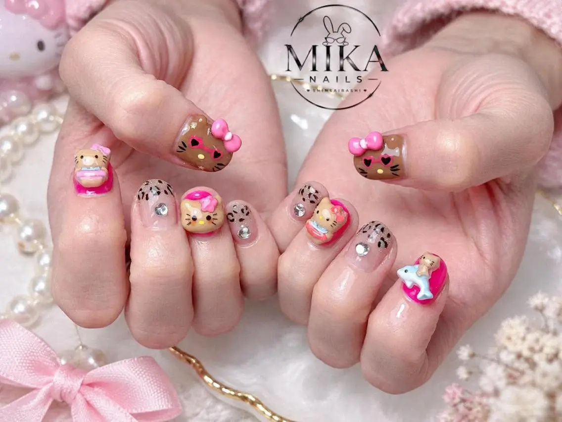 ネイル アートネイル チークネイル ドット フットネイル フレンチネイル ハンドネイル ちみ ちゃん mikaのネイルデザイン