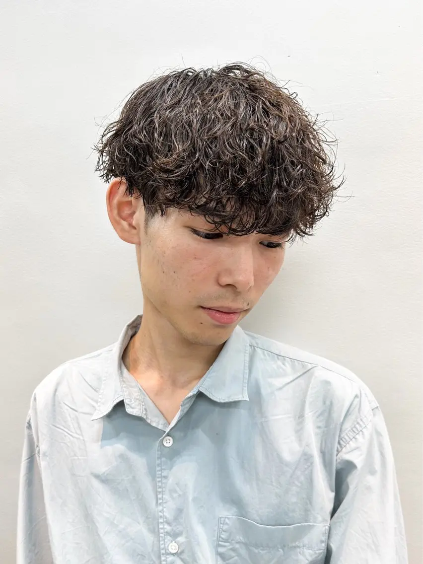 ショート パーマ メンズ メンズパーマ メンズ特化ryoのヘアスタイル
