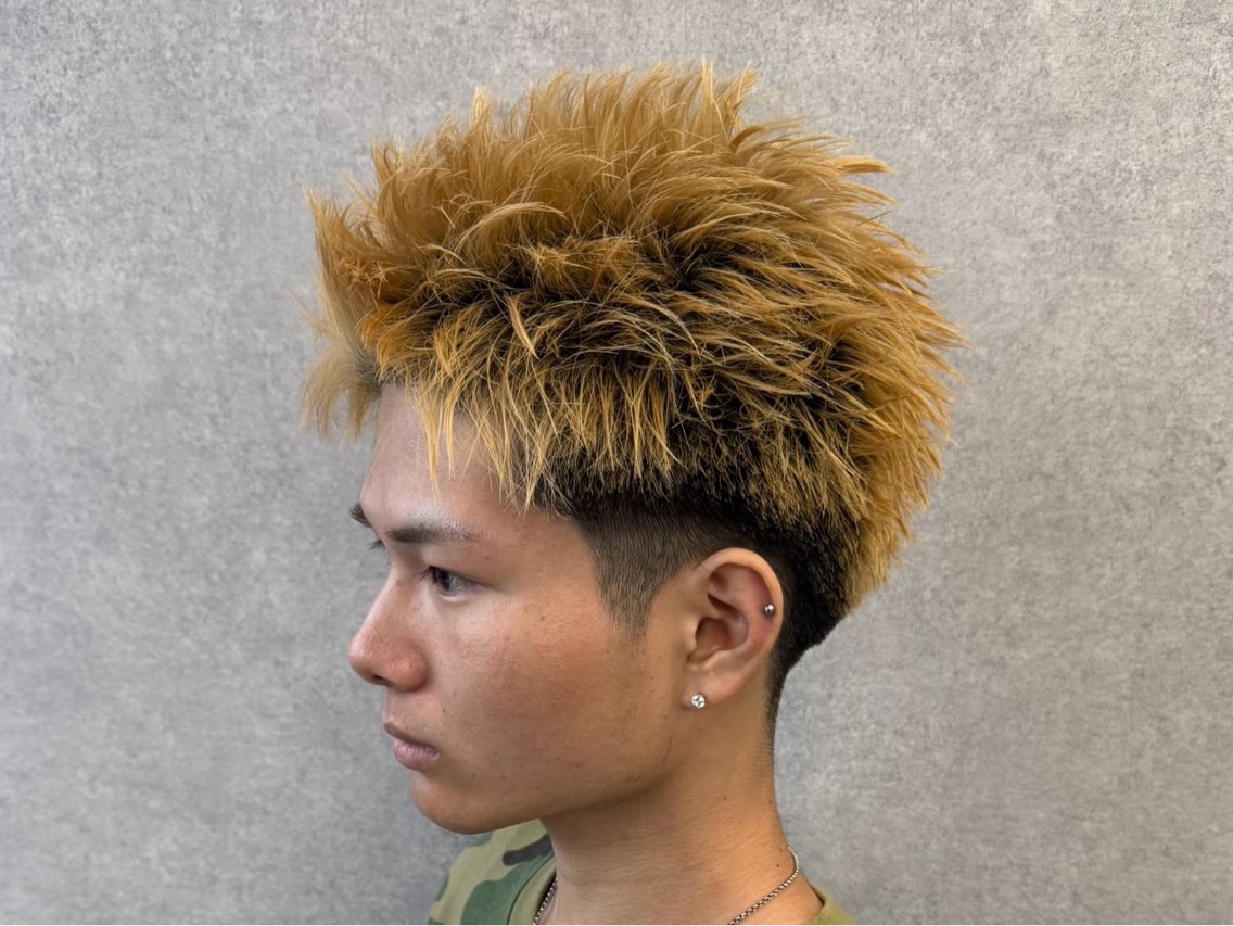 ショート カラー メンズ 小笠原 栞菜のヘアスタイル