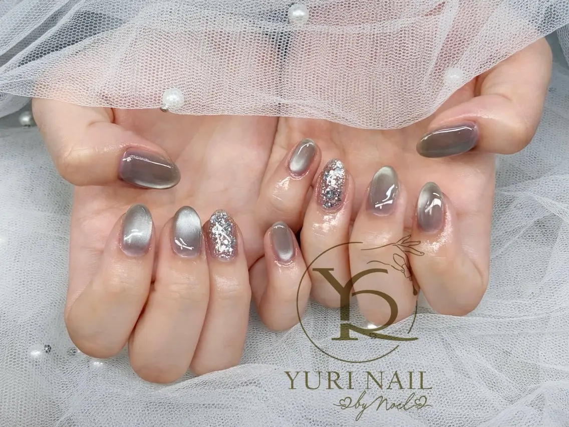 ネイル チークネイル フットネイル グラデーション 韓国ネイル 持ち込み ハンドネイル フットネイル ハンドケア YURI Nail NARITAのネイルデザイン