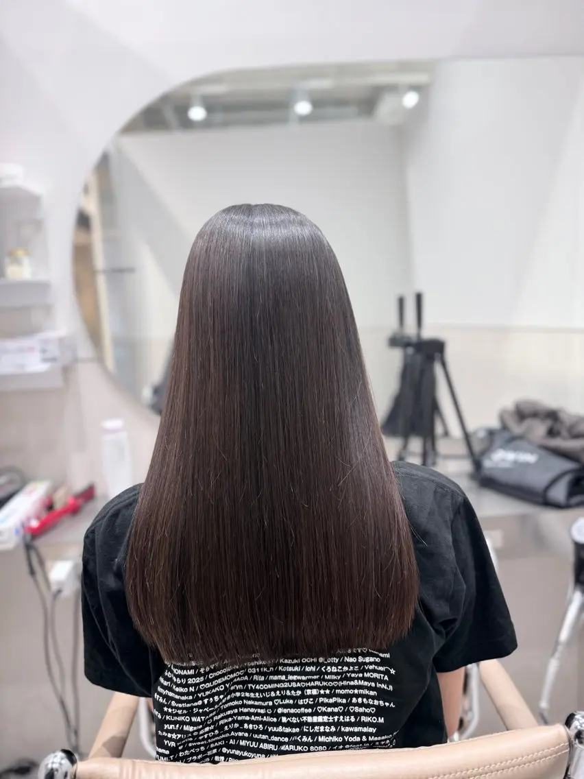 セミロング 縮毛矯正 髪質改善/美髪矯正/ 池袋/HlBlKlのヘアスタイル