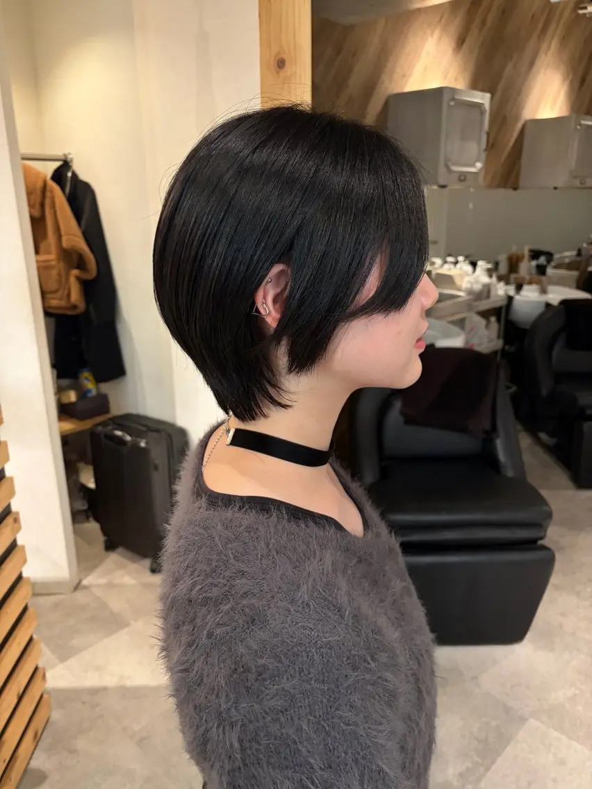 ショート ショートボブ ボブ ショートヘア カット ウルフカット レイヤーカット上柿のヘアスタイル