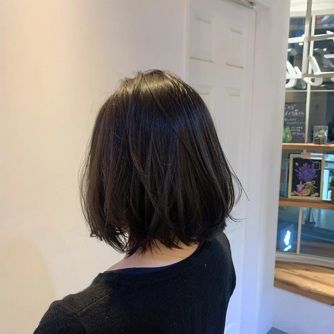 ショート カラー ヘアアレンジ ブルーカラー ブルージュ ボブ 似合わせhair🔸 アサダ タカコ🔸のヘアスタイル