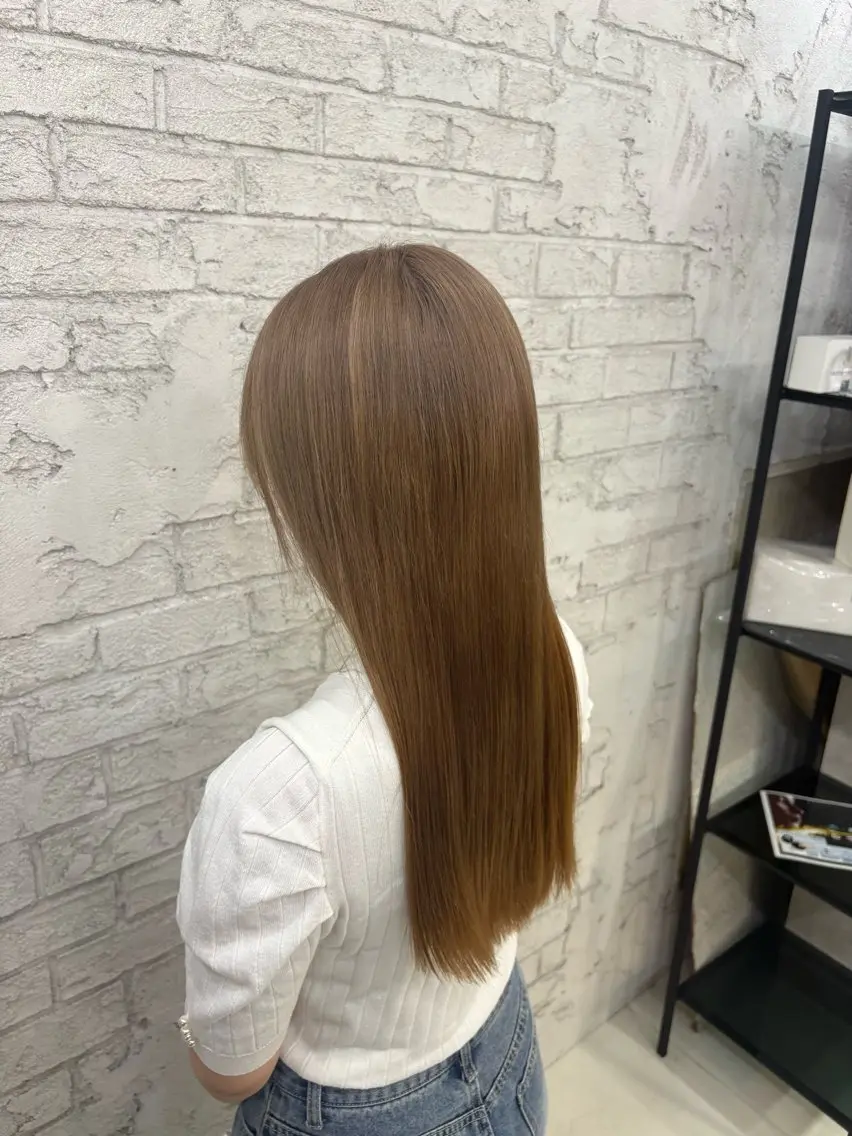 ロング ヘアカラー トリートメント 韓国レイヤー/ブリ ーチ🩶Momo🩶のヘアスタイル