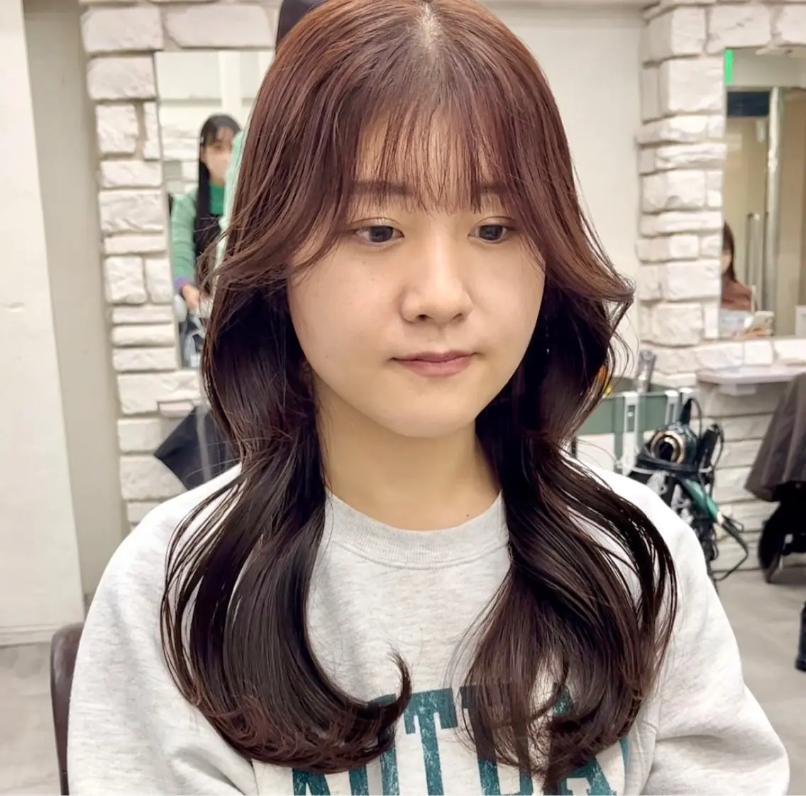 ロング カラー 韓国風ヘア カット ヘアカラー トリートメント 天王寺韓国ヘア✨ /髪質改善/小山歓実のヘアスタイル