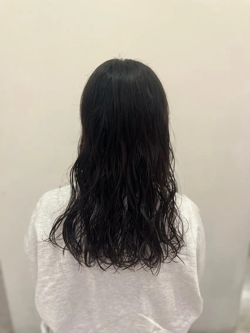 ロング パーマ ramphy 柴原 夢奈のヘアスタイル