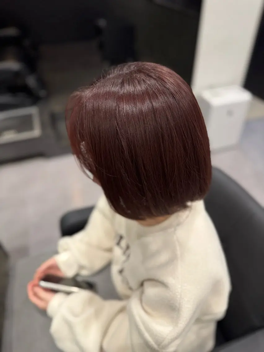 ミディアム カラー ブラウンカラー ピンクカラー ピンクブラウン ヘアカラー トリートメント 🖤Ayaka🖤 モデル様募集中🌙のヘアスタイル