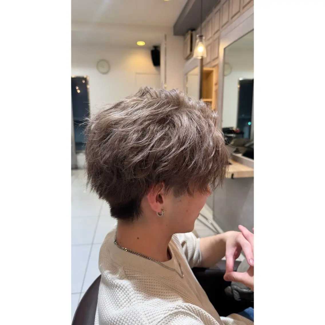 ショート カラー メンズ カット ヘアカラー トリートメント beaute錦糸町 🦖⋆͛yuka💚のヘアスタイル