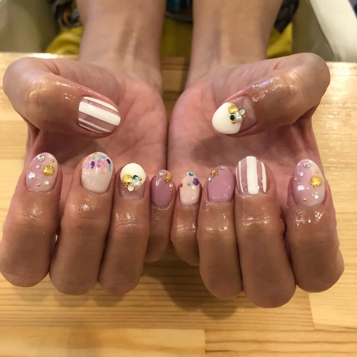 ネイル ハンドネイル NAIL Alaia 𓇼のネイルデザイン