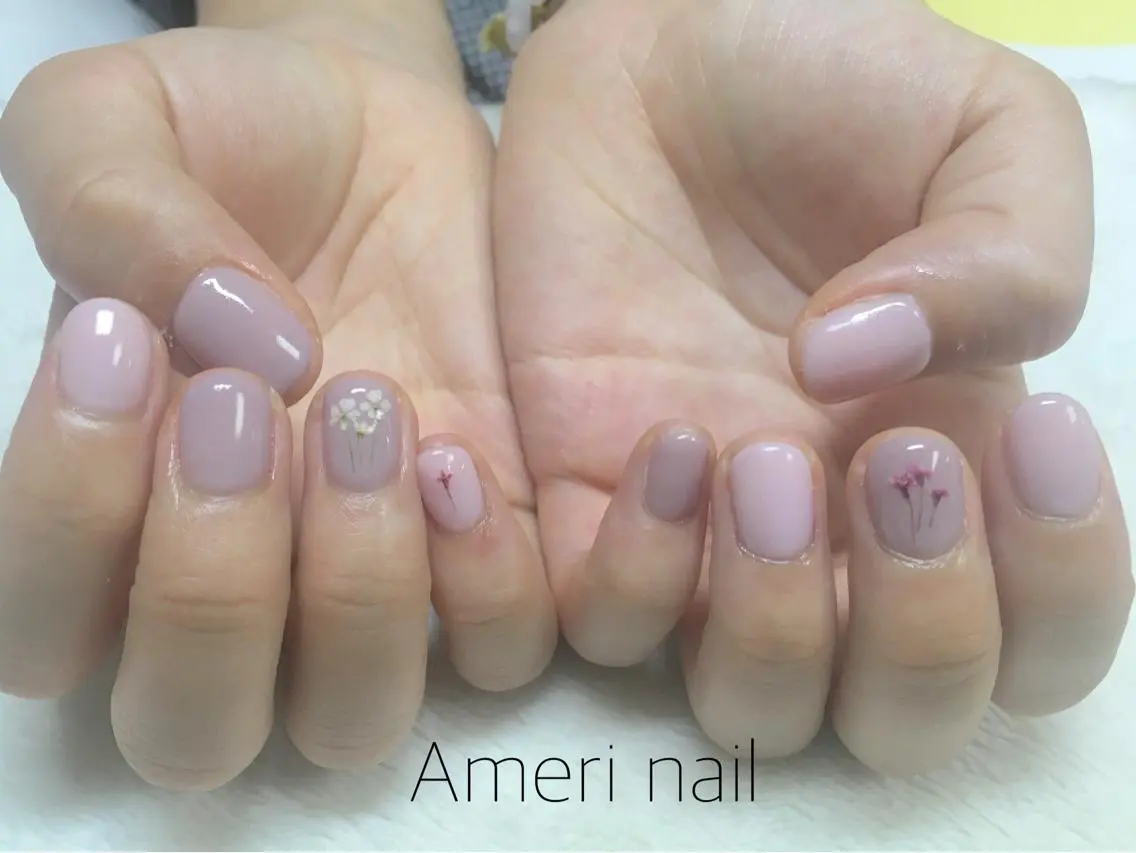 ネイル シンプルネイル Ameri nail /UKIのネイルデザイン