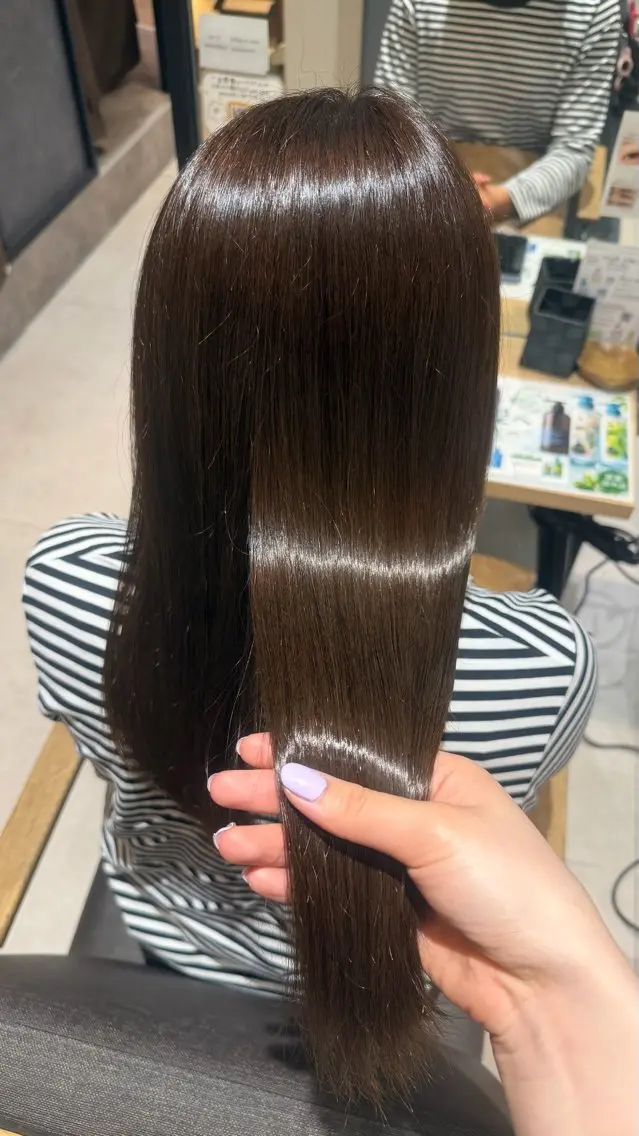 セミロング カラー FUKA🎀🩶 / 韓国風ヘアのヘアスタイル