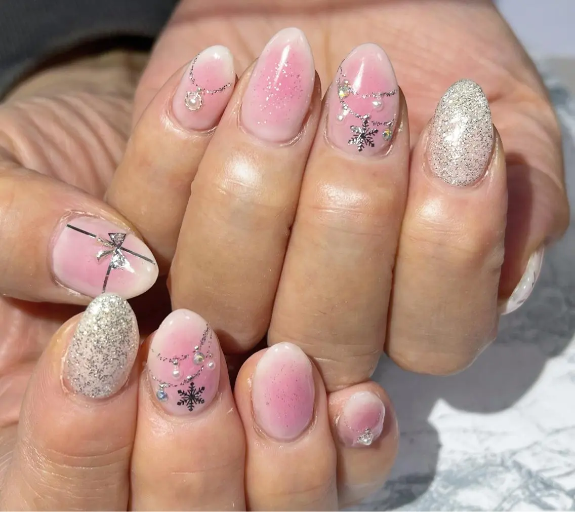 ネイル チークネイル フットネイル ニュアンスネイル シンプルネイル 春ネイル nail fufla ♡yamane♡のネイルデザイン