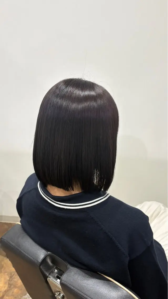 ミディアム ヘアカラー 大浦 姫奈のヘアスタイル
