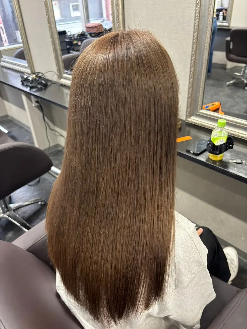 ロング カラー パーマ ヘアアレンジ メンズ キッズ メンズバレイヤージュ アップバング メンズブリーチ センターパート メンズハイライト 🫧Selene SHOGO🫧のヘアスタイル