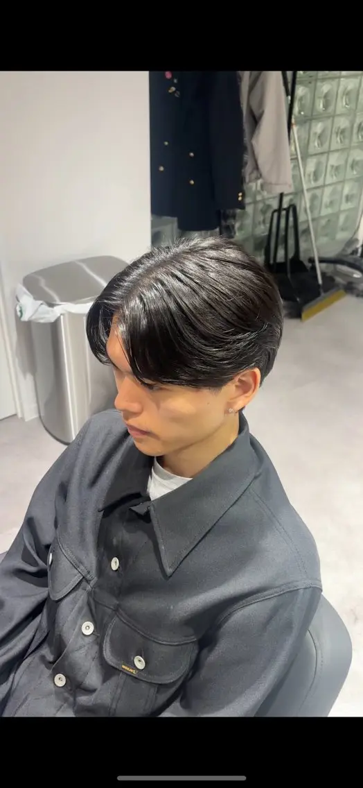 パーマ メンズ カット 縮毛矯正 メンズ特化 ulus高森蓮のヘアスタイル