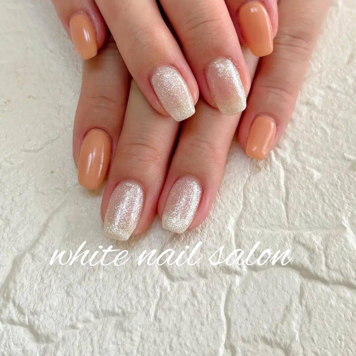 ネイル フットネイル シンプルネイル white nail salonのネイルデザイン
