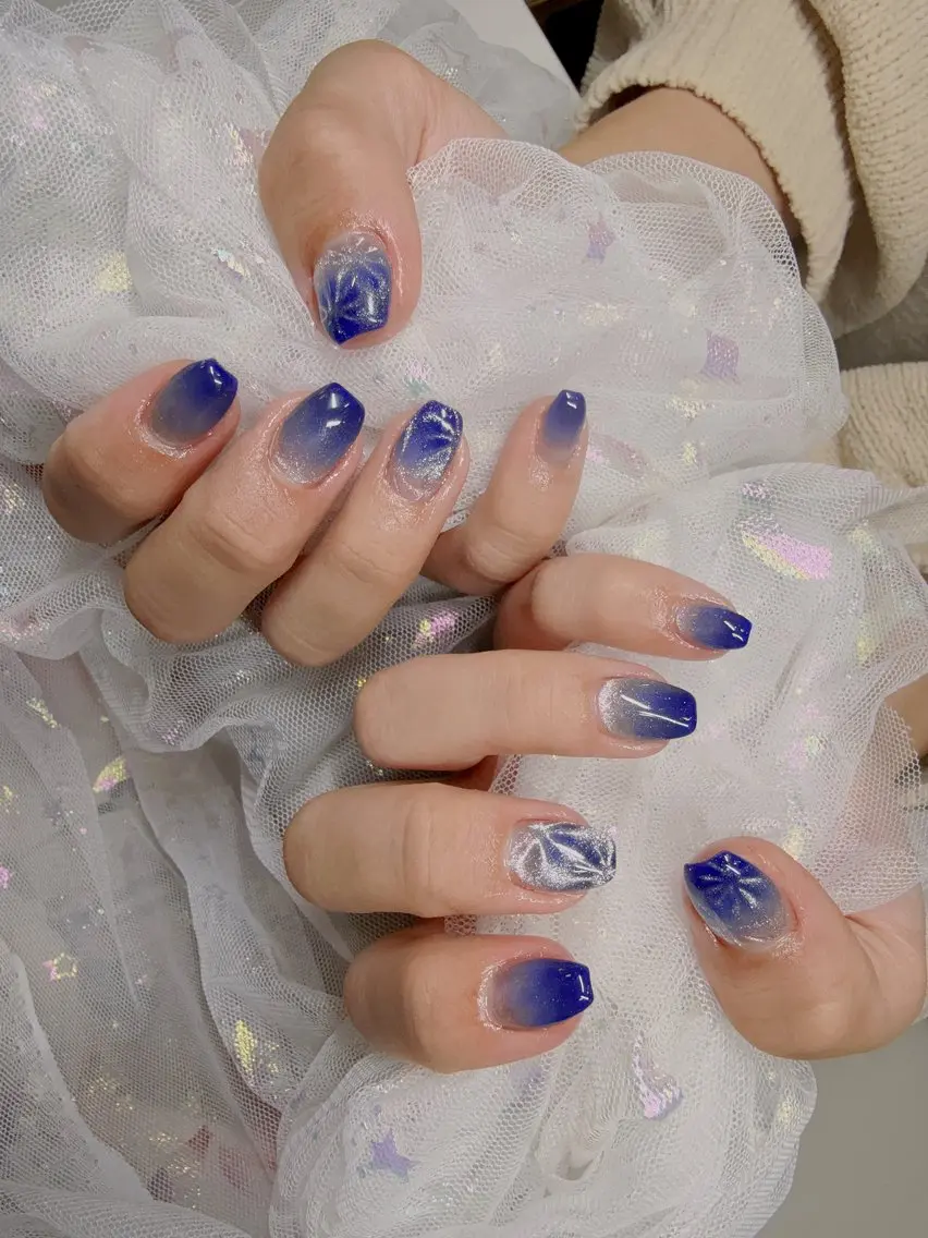 グラデーション(オフ、甘皮処理込み)の写真