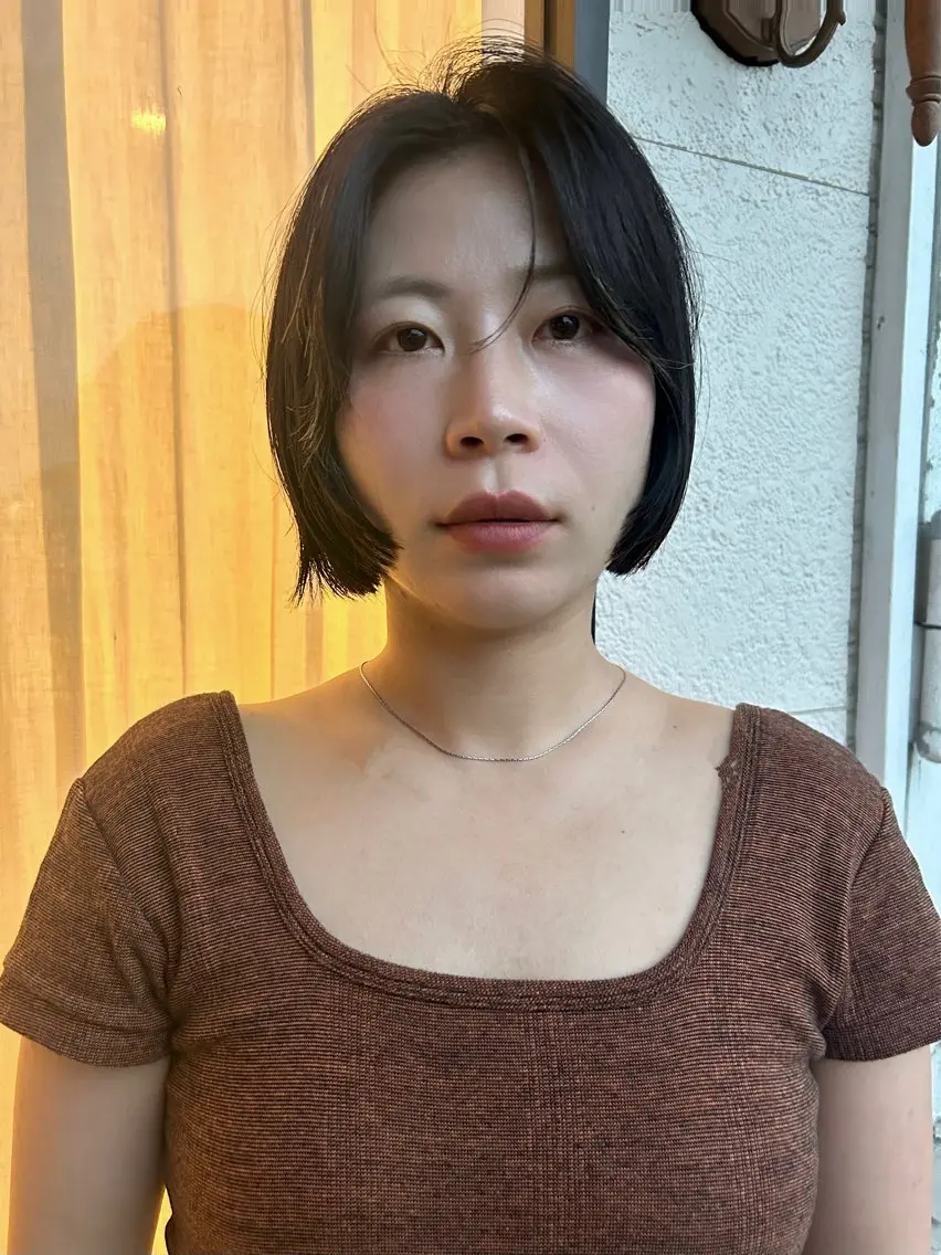 ミディアム ボブ カット ボブ・パーマ 芽衣のヘアスタイル