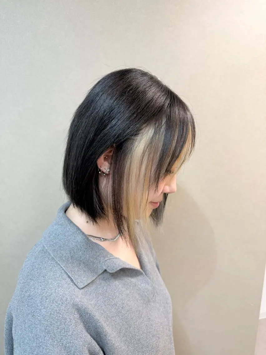 ショート 切りっぱなしボブ ミストバング ボブ 乙葉 / Roccoのヘアスタイル