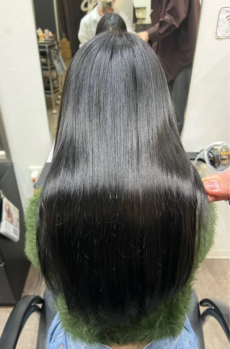 ロング カラー 中谷 あずみのヘアスタイル