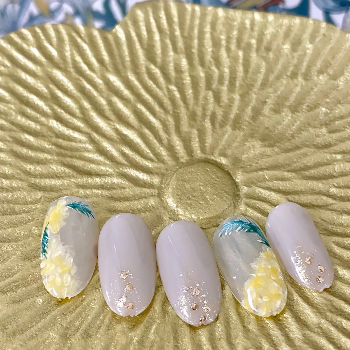 ネイル アートネイル フラワーネイル Hana_ Rieのネイルデザイン