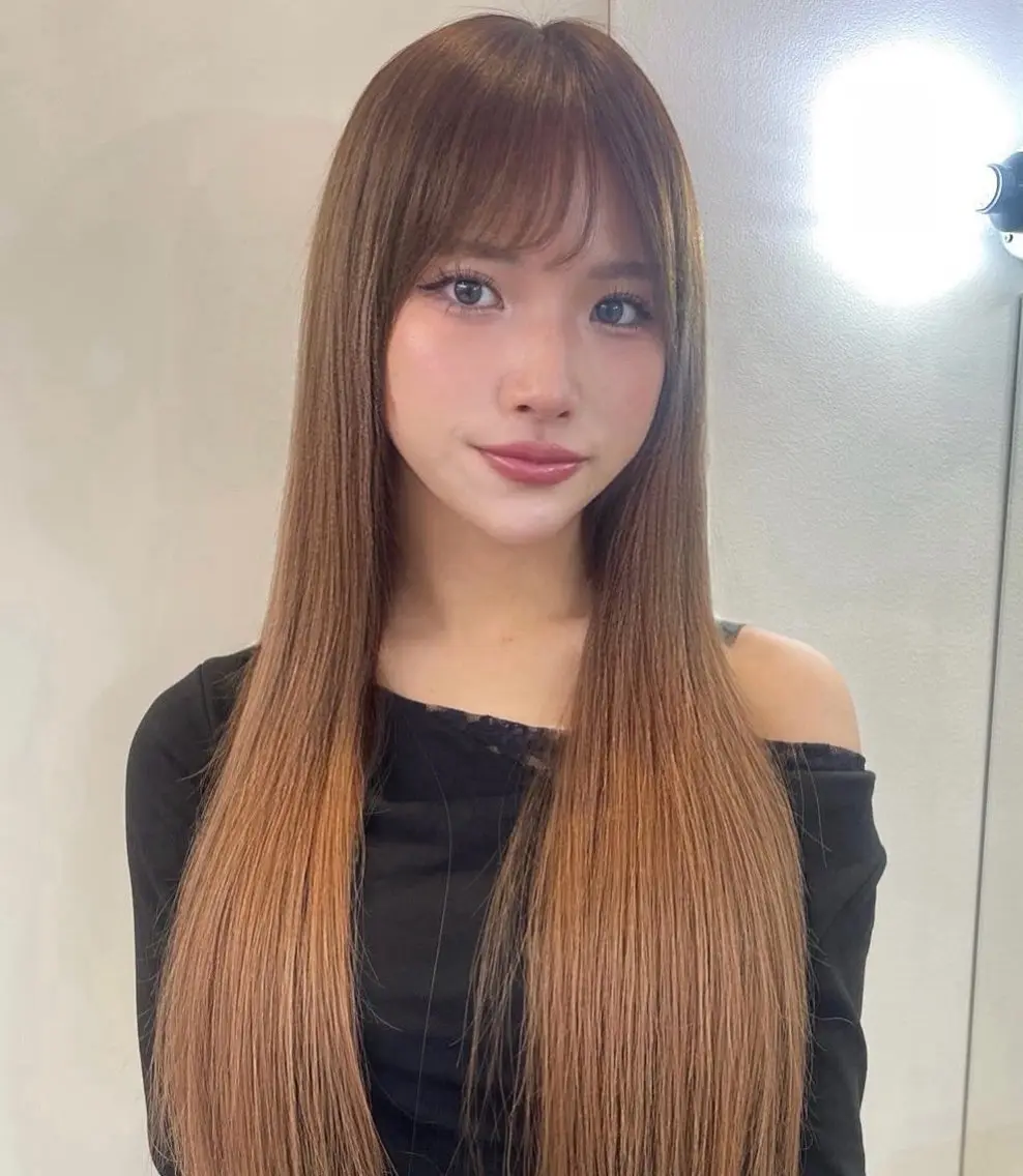 ロング エクステ 💗シールエクステ/ 羽エク/あおい💗のヘアスタイル