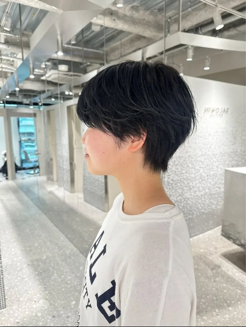 ショート メンズ 渋谷  中性ヘア あかりのヘアスタイル