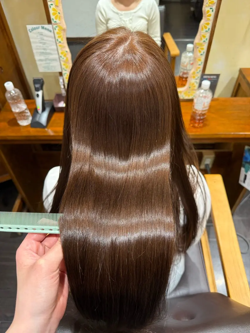 【技術向上モデル】カラー🎨（リタッチ、フルカラー）ブリーチなしのトーンアップ、トーンダウン、白髪染め🙆‍♀️の写真