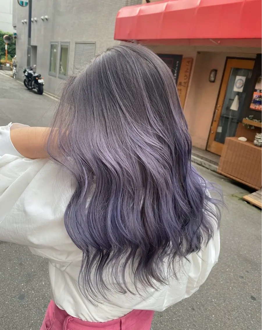 セミロング カラー バレイヤージュ ラベンダーカラー レイヤーカット ヘアカラー トリートメント 指名数No.1 /NAOYAのヘアスタイル