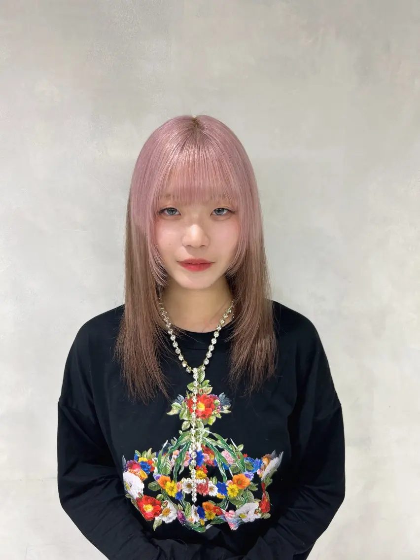 ロング カラー 【🦋綺麗めハイトー ン🦋】suzunoのヘアスタイル