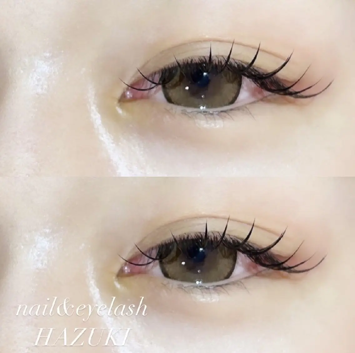 マツエク・マツパ フラットラッシュ HAZUKI eyelashのマツエク・マツパデザイン