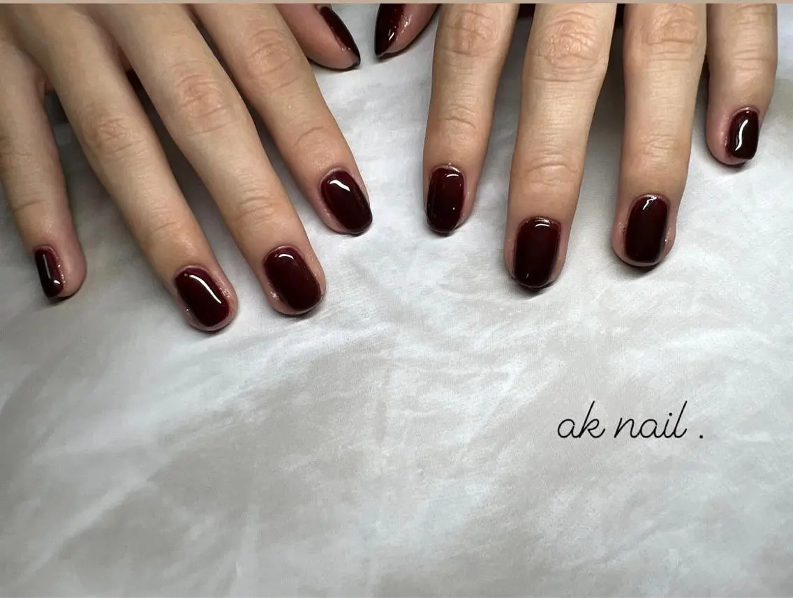 セミロング ネイル ハンドネイル ak nail .のネイルデザイン