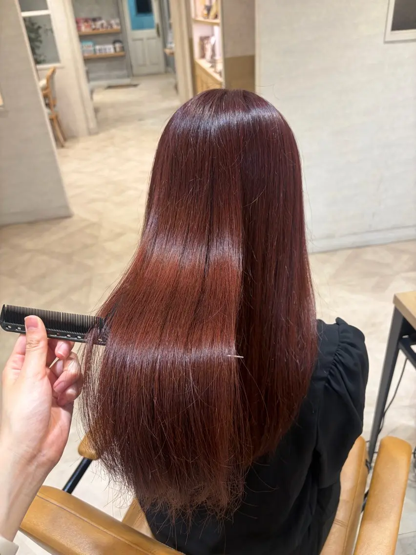 ロング ヘアカラー 小川 ルミナのヘアスタイル