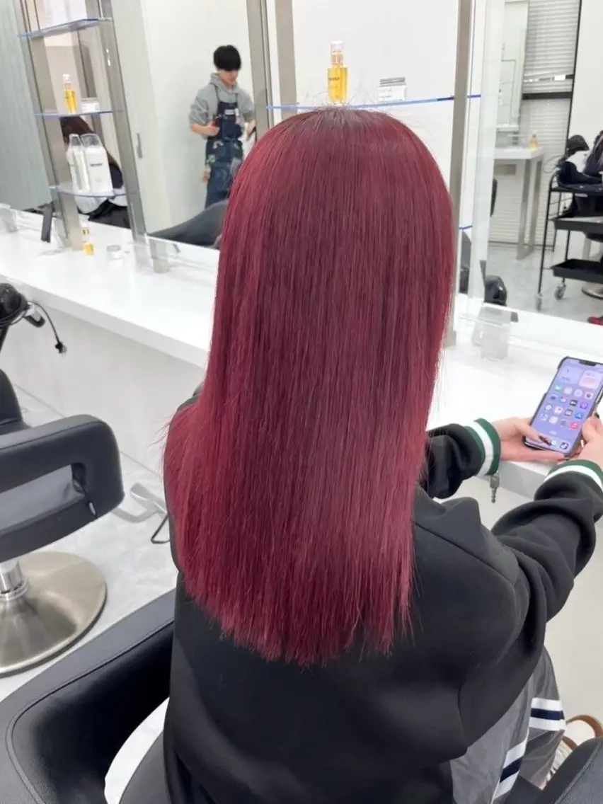 カラー ヘアカラー トリートメント ヘッドスパ ヘアセット ダブルカラー特化✨ /透明感カラーゆりあのヘアスタイル