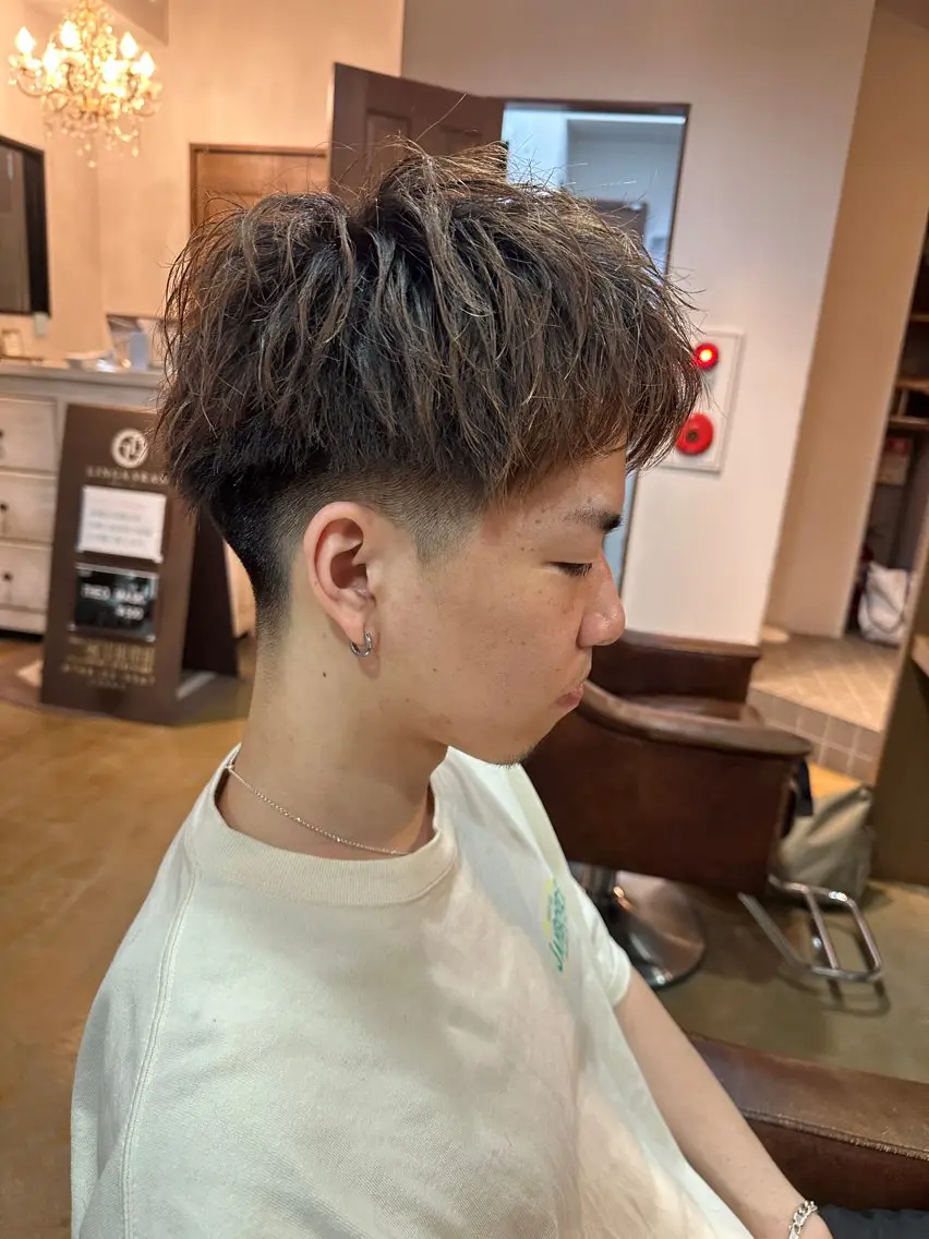 ショート メンズ 濱中 一翔のヘアスタイル