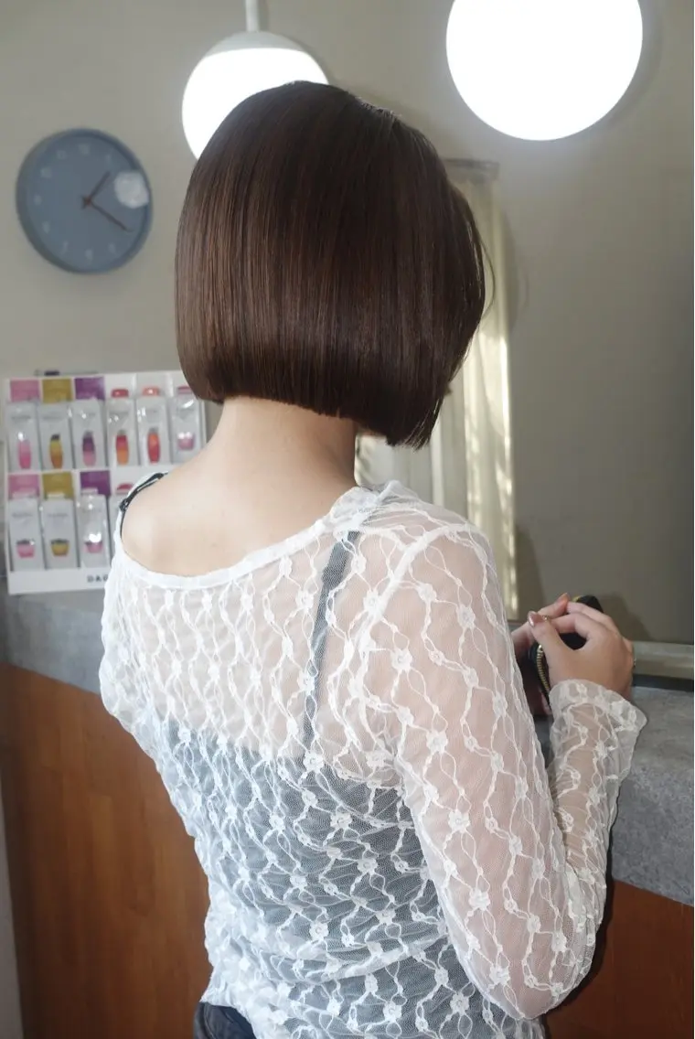 ショート 切りっぱなしボブ ボブ カット nagisa / 似合わせデザインのヘアスタイル