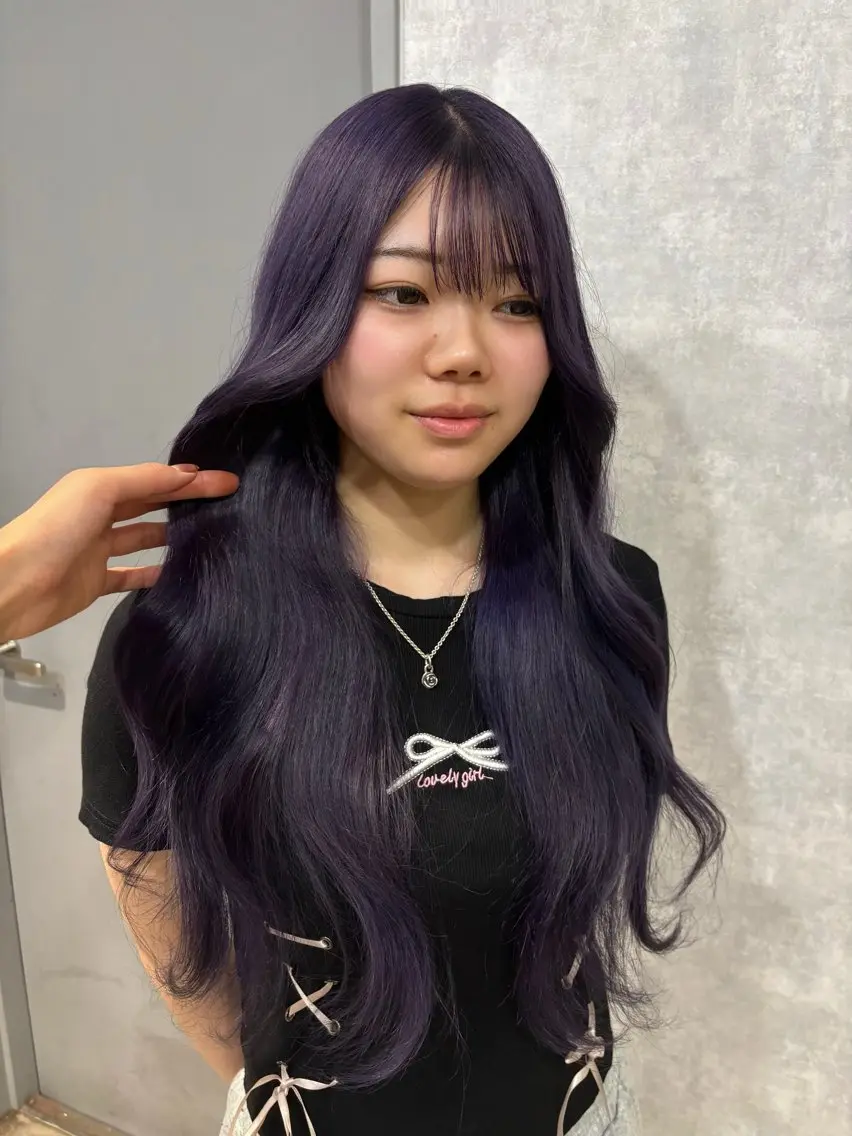 ロング カラー カット ヘアカラー トリートメント 🌐NATSUMI 🌐【寒色カラー】のヘアスタイル
