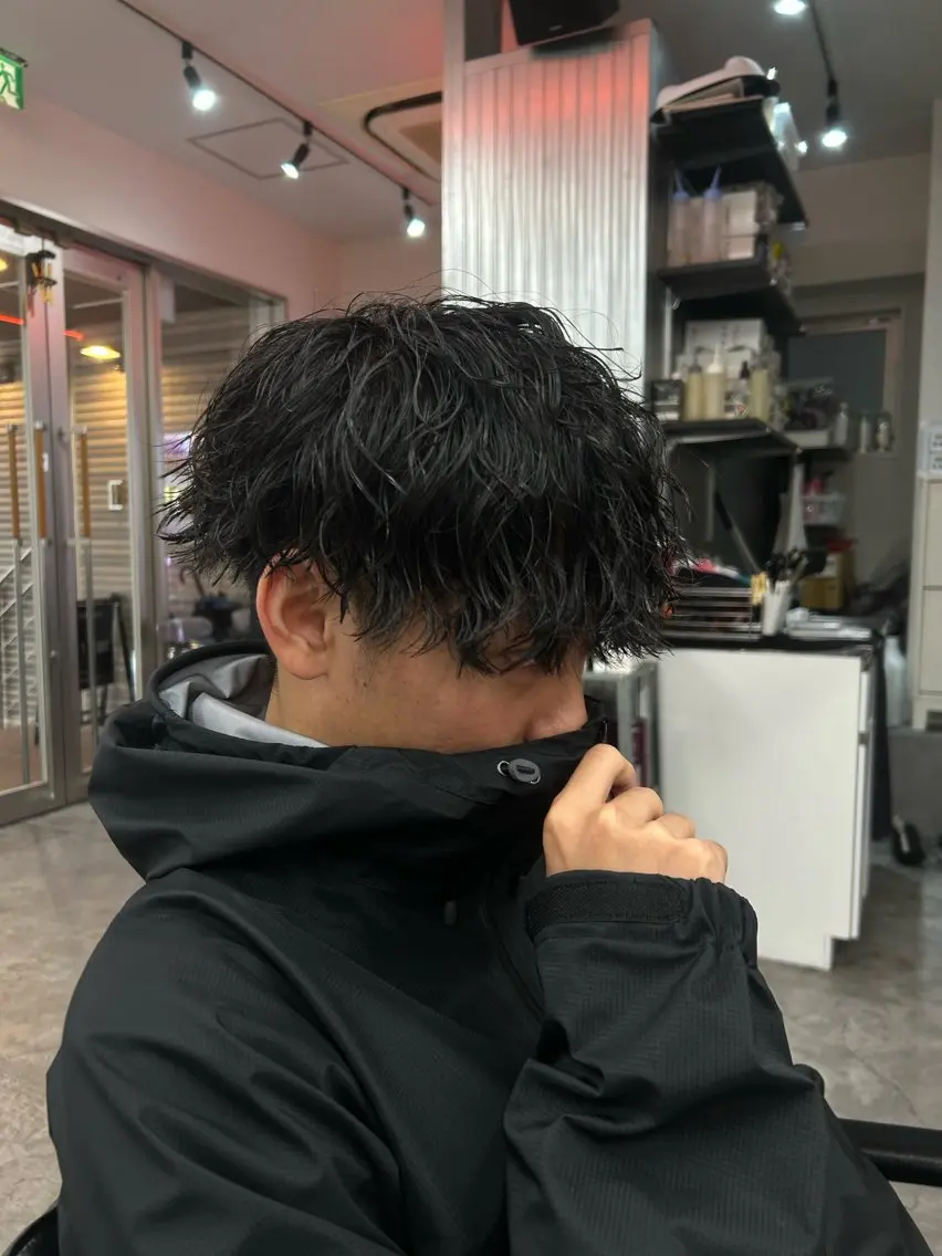 パーマ メンズ カット パーマ パーマ支持率No.1 ❤️🔥安成弾のヘアスタイル