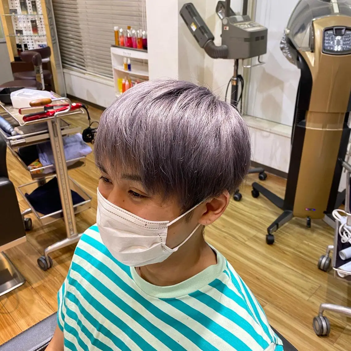 ショート カラー メンズ ヘアカラー 土井 祐之介のヘアスタイル