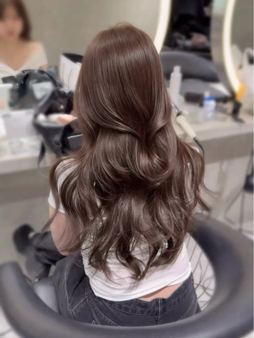 ロング カラー ヘアカラー トリートメント 💎髪質改善💎 LondMeliaのヘアスタイル