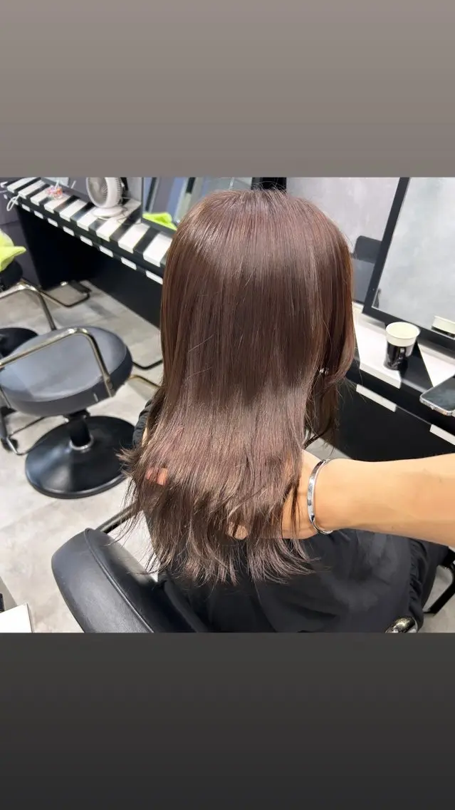 ミディアム 縮毛矯正・髪質改善 特化 出納 直起のヘアスタイル