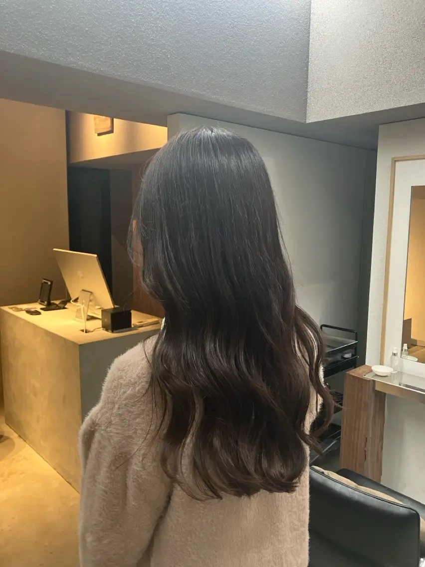 ロング 韓国風ヘア レイヤーカット カット 怜音/ REONのヘアスタイル