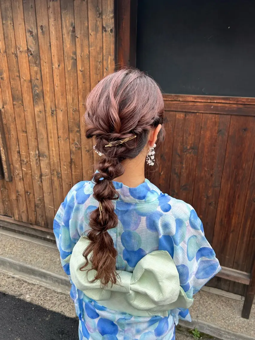 🌻浴衣着付け&ヘアセット🍉夏限定セットクーポン🌟夏祭り、花火大会に✨の写真